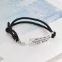 Luvalti “You Are Amazing You Can Do Anything You Rock” Pendant Leather Bracelet - Motivational Jewelry Gift