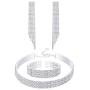 Udalyn Silver Fringe Crystal Rhinestone Bridesmaid Jewelry Sets for Women Necklace and Earring Set for Wedding with Crystal Bracelet