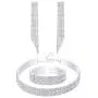 Udalyn Silver Fringe Crystal Rhinestone Bridesmaid Jewelry Sets for Women Necklace and Earring Set for Wedding with Crystal Bracelet Udalyn Silver Fringe Crystal Rhinestone Bridesmaid Jewelry Sets for Women Necklace and Earring Set for Wedding with Crystal Bracelet