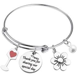 HN HNHB Thank You Sharing Our Special Day Thanks Bracelet Party Gift Wedding Jewelry Gifts