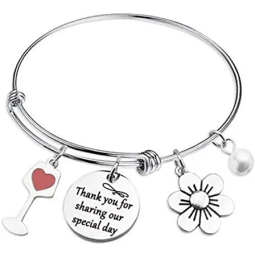 HN HNHB Thank You Sharing Our Special Day Thanks Bracelet Party Gift Wedding Jewelry Gifts HN HNHB Thank You Sharing Our Special Day Thanks Bracelet Party Gift Wedding Jewelry Gifts