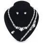 Giffor 002 Bracelets for Women Silver Plated Jewelry Sets Necklaces Stud Earrings Birthday Gifts Braclets