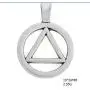 My Shape Zinc Alloy AA Symbol Alcoholics Anonymous Pendant Necklace Jewelry Gifts My Shape Zinc Alloy AA Symbol Alcoholics Anonymous Pendant Necklace Jewelry Gifts
