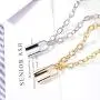 2 Pieces Punk Chain Choker Lock Pendant Necklace Influx Long Layered Choker Couples Jewelry Valentines Necklace Gift for Her Girlfriend Boyfriend 2 Pieces Punk Chain Choker Lock Pendant Necklace Influx Long Layered Choker Couples Jewelry Valentines Necklace Gift for Her Girlfriend Boyfriend