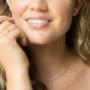 HONEYCAT Tiny Charms Droplet Necklace in Gold, Rose Gold, or Silver | Minimalist, Delicate Jewelry