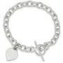 925 Sterling Silver Dangling Engraveable Heart Charm Bracelet 7.25 Inch Fine Jewelry For Women Gifts For Her 925 Sterling Silver Dangling Engraveable Heart Charm Bracelet 7.25 Inch Fine Jewelry For Women Gifts For Her