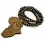Shiny Jewelers USA Mens Wood Africa MAP FIST African Power Unity Wooden Bead Chain Necklace Shiny Jewelers USA Mens Wood Africa MAP FIST African Power Unity Wooden Bead Chain Necklace