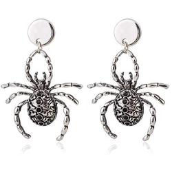 Unijew Halloween Earrings for Women Girls, Spider Shaped Pendant ，halloween Costume Accessories Jewelry