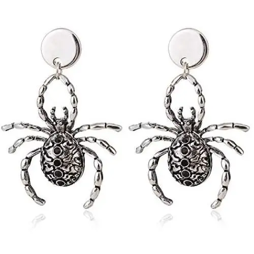 Unijew Halloween Earrings for Women Girls, Spider Shaped Pendant ,halloween Costume Accessories Jewelry Unijew Halloween Earrings for Women Girls, Spider Shaped Pendant ,halloween Costume Accessories Jewelry