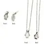 Smiling Wisdom - Penguin Quartz Cats Eye Necklace and Earrings - Friendship Thinking of You Greeting Card Gift Set - Female Woman Friend - Opaque White, Stainless Steel Posts - Silver