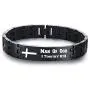MPRAINBOW Man of God 1 Timothy 6:11 - Stainless Steel Cross Bracelet - Christian Religous Gifts for Men Boy - Inspirational Bracelet Bible Verse Jewelry - Adjustable Link ID Bracelet MPRAINBOW Man of God 1 Timothy 6:11 - Stainless Steel Cross Bracelet - Christian Religous Gifts for Men Boy - Inspirational Bracelet Bible Verse Jewelry - Adjustable Link ID Bracelet