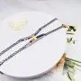 Eacoo Rainbow LGBT Bracelet, Stainless Steel Chain Bracelet for Women Adjustable Hand Jewelry
