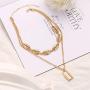 Lock Necklace for Women Men Lock Chain Necklace Gold Padlock Necklace Punk Necklace Jewelry Gift