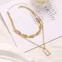 Lock Necklace for Women Men Lock Chain Necklace Gold Padlock Necklace Punk Necklace Jewelry Gift Lock Necklace for Women Men Lock Chain Necklace Gold Padlock Necklace Punk Necklace Jewelry Gift