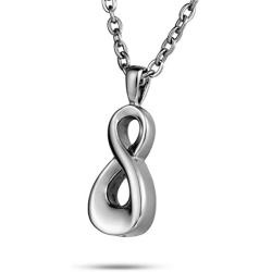 FCZDQ Ashes Necklace Infinite Love Urn Pendant Memorial Keepsake Cremation Jewelry