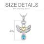 RMREWY Guardian Angel Necklace 925 Sterling Silver Angel with Heart Pendant Necklace Celtic Knot Angel Wing Jewelry Gifts for Women Girlfriend