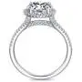 HAFEEZ CENTER 14K Solid Gold 2ct Round Brilliant Cut DEF Color Petite Moissanite Engagement Ring HAFEEZ CENTER 14K Solid Gold 2ct Round Brilliant Cut DEF Color Petite Moissanite Engagement Ring