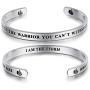 UNY Jewelry Inspirational Quote Fate Whispers to The Warrior You Cant Withstand The Storm. I Am The Storm