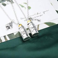 FAADBUK Alice in Wonderland Inspired Jewelry Alice in Wonderland BFF Friendship Gift Inspired by Alice Eat Me Drink Me Set Necklace