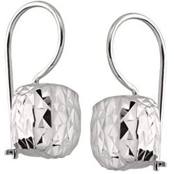 Silpada Rounded Cube Drop Earrings in Textured Sterling Silver