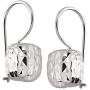 Silpada Rounded Cube Drop Earrings in Textured Sterling Silver