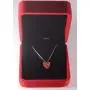 Tingle Red Opal Heart Necklace Pendant Sterling Silver Fine Jewelry For Women Fire Opal Pendant Necklace 925 Sterling Silver Heart Pendant Necklace For Girls