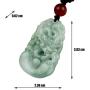 Nanamap 12 Chinese Traditional Zodiac Green Jade Pendant/Lucky Necklaces/