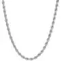 NYC Sterling Unisex Sterling Silver 5MM Diamond-Cut Rope Chain Necklace NYC Sterling Unisex Sterling Silver 5MM Diamond-Cut Rope Chain Necklace