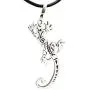 Trilogy Jewelry Pewter Gecko Lizard Southwestern Design Pendant on Leather Necklace