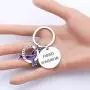 CENWA Fibromyalgia Purple Ribbon Keychain Fibromyalgia Awareness Gift Fibromyalgia Jewelry Fibro Warrior Keychain
