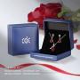 CDE Jewelry Sets for Women Rose Gold Jewelry Embellished with Crystal from Austria Mothers Day Jewelry Gifts Necklace and Earrings Set for Mom Wife