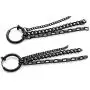 Fusamk Fashion Stainless Steel Long Chain Dangle Earrings Tube Clip On Earrings
