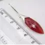 SilverStarJewel 925 Solid Silver Red Cut Carnelian Earrings 1.7'' 6.1 Grams Ladies Gemstone SilverStarJewel 925 Solid Silver Red Cut Carnelian Earrings 1.7'' 6.1 Grams Ladies Gemstone