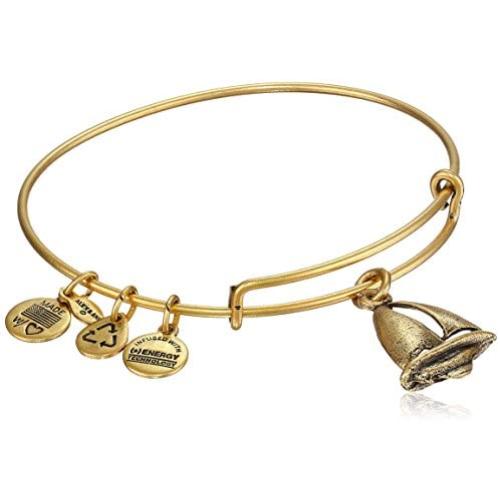 Alex and Ani ''Bangle Bar'' Sailboat Expandable Wire Bangle Bracelet, 7.75''