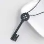Metal Coraline Black Key Necklace- Coraline cosplay Necklace for women-Coraline Costume jewelry gift Metal Coraline Black Key Necklace- Coraline cosplay Necklace for women-Coraline Costume jewelry gift
