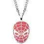 Marvel Comics Mens Stainless Steel Spider-Man Red Face Pendant with Chain Necklace, 22'' Marvel Comics Mens Stainless Steel Spider-Man Red Face Pendant with Chain Necklace, 22''