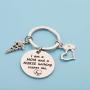 PENQI Nurse Mom Gift Jewelry I Am a Mom and A Nurse Nothing Scares Me Nursing Keychain Nurse Mom Gifts from Son Daughter