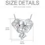 AOBOCO 925 Sterling Silver Elephant Lovers Necklace - Lucky Mother Daughter Mom Baby Crystal Pendant Elephant Jewelry Collection/Gift for Women Girls AOBOCO 925 Sterling Silver Elephant Lovers Necklace - Lucky Mother Daughter Mom Baby Crystal Pendant Elephant Jewelry Collection/Gift for Women Girls