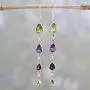NOVICA Multi-Gem Citrine .925 Sterling Silver Dangle Earrings Dazzling Drops NOVICA Multi-Gem Citrine .925 Sterling Silver Dangle Earrings Dazzling Drops