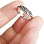 COYOTE Oxidized Leaf Fashion Feather Ring New .925 Sterling Silver Band Size - 5-10