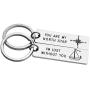 Ankiyabe Youre My North Star & Im Lost Without You Couples Keychains Set Keyring Gift for Her or Him Boyfriend Girlfriend Husband Wife Gift Set