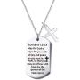 FUSTMW Christian Keychain Gifts Religious Gifts Bible Verse Jewelry May The God of Hope Fill You with All Joy and Peace Romans 15:13 Scripture Key Chains