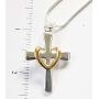 Yves Renaud Cross Charm Jewelry with Multiple Styles Dainty Black Cross, Cross with Heart, Cross with Solitaire Crystal Pendant Necklaces on 20'' Silver Plated Chain - Fashion Jewelry for Women, Girls