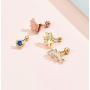 21Pcs 16G Silver/Gold Cartilage Earrings for Women/Men//Boys/Girls - Tragus Jewelry Set with Cubic Zirconia and Surgical Steel
