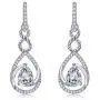 VAN RORSI&MO Dangle earrings - 14k White Gold Plated Sterling Silver Drop Earrings 5A Cubic Zirconia Infinity Teardrop Stud Earrings Jewelry Gift Hypoallergenic Earrings for Women VAN RORSI&MO Dangle earrings - 14k White Gold Plated Sterling Silver Drop Earrings 5A Cubic Zirconia Infinity Teardrop Stud Earrings Jewelry Gift Hypoallergenic Earrings for Women