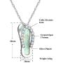 CiNily Opal Pendant Necklace Gold Plated Opal Jewelry Gifts for Women Girls Gemstone Necklaces