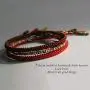 MENGLINA Men Women Chinese Lucky Red String Bracelet Tibetan Buddhist Prayer Handmade Yoga Prayer Rope Mala Bracelet Adjustable Size
