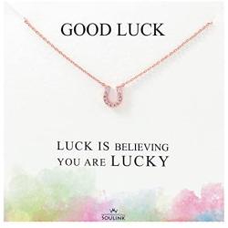 Soulink Sparkling Lucky Horseshoe Necklace