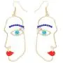 Abstract Face Dangle Earrings Women Face Contour Fashion Jewelry for Women Girls Abstract Face Dangle Earrings Women Face Contour Fashion Jewelry for Women Girls