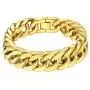 ChainsHouse Stainless Steel Franco Link Bracelet, 8mm/12mm/17mm Width, 7.5''/8.3''/9'', 18K Gold Plated Chain Wrist Bracelets for Men Women, Send Gift Box ChainsHouse Stainless Steel Franco Link Bracelet, 8mm/12mm/17mm Width, 7.5''/8.3''/9'', 18K Gold Plated Chain Wrist Bracelets for Men Women, Send Gift Box